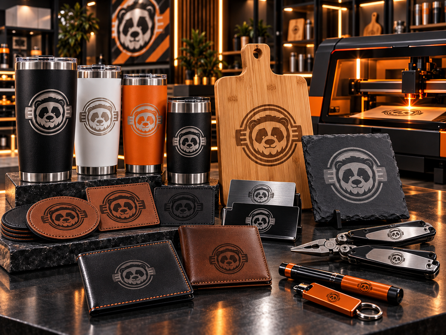 Laser engraved products
